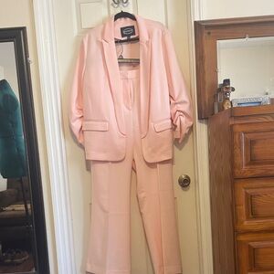 Scoop NYC Blush Pink Blazer and Pants Set